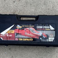 Jack Boss Floor Jack 2.5 Ton (5500 LBs) Hydraulic Low Profile Trolley Car Jack with Portable Storage Case, Lifting Range 3.5" to 14", Fit Use for Auto