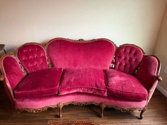 Vintage Victorian Rosewood Sofa and parlor chair