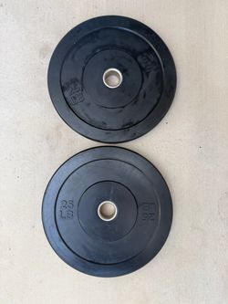 25 LB Rubber Bumper Plates Pair