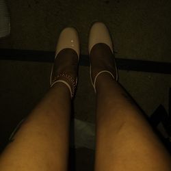 Beige Platform Heels