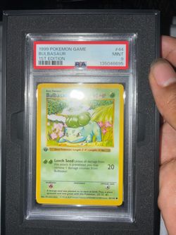 1999 Pokémon Bulbasaur 1st Edition PSA 9 Mint