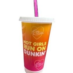 Rare Dunkin' Megan thee stallion Hot Girls Run On Dunkin' Cup