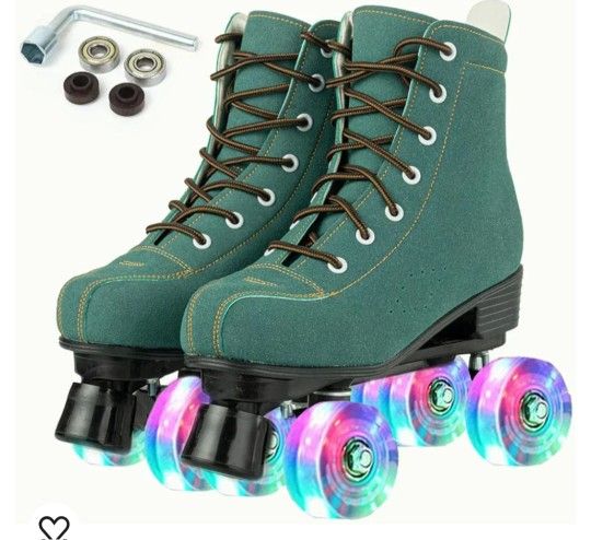 Roller Skates With Light Up Wheels. Size 6 USA 36 Euro