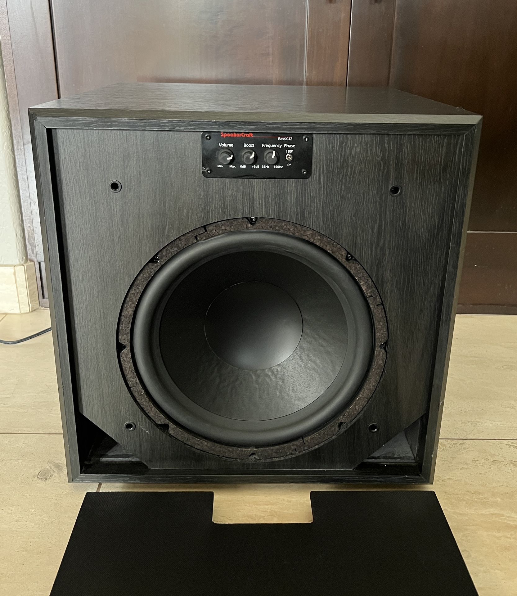 SpeakerCraft 12" Monster BaseX-12 Powered Subwoofer