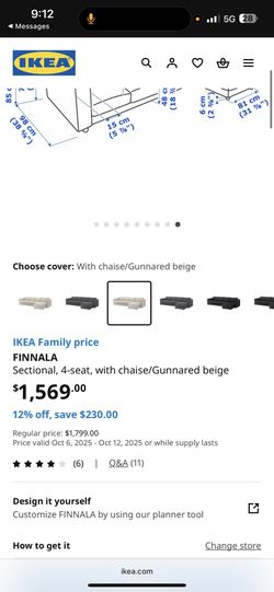 Finalla Couch - 4 Seat—free