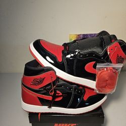 Size 9 - Patent Leather Jordan 1's - $200