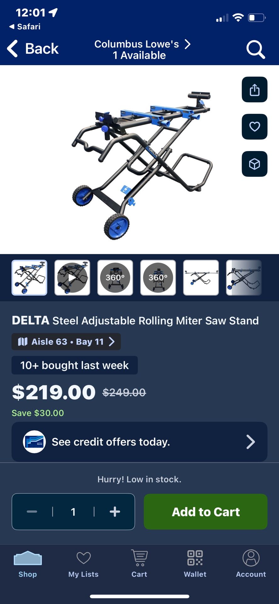Delta Portable saw Stand