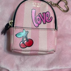 Mini Victoria Secret Backpack Keychain 