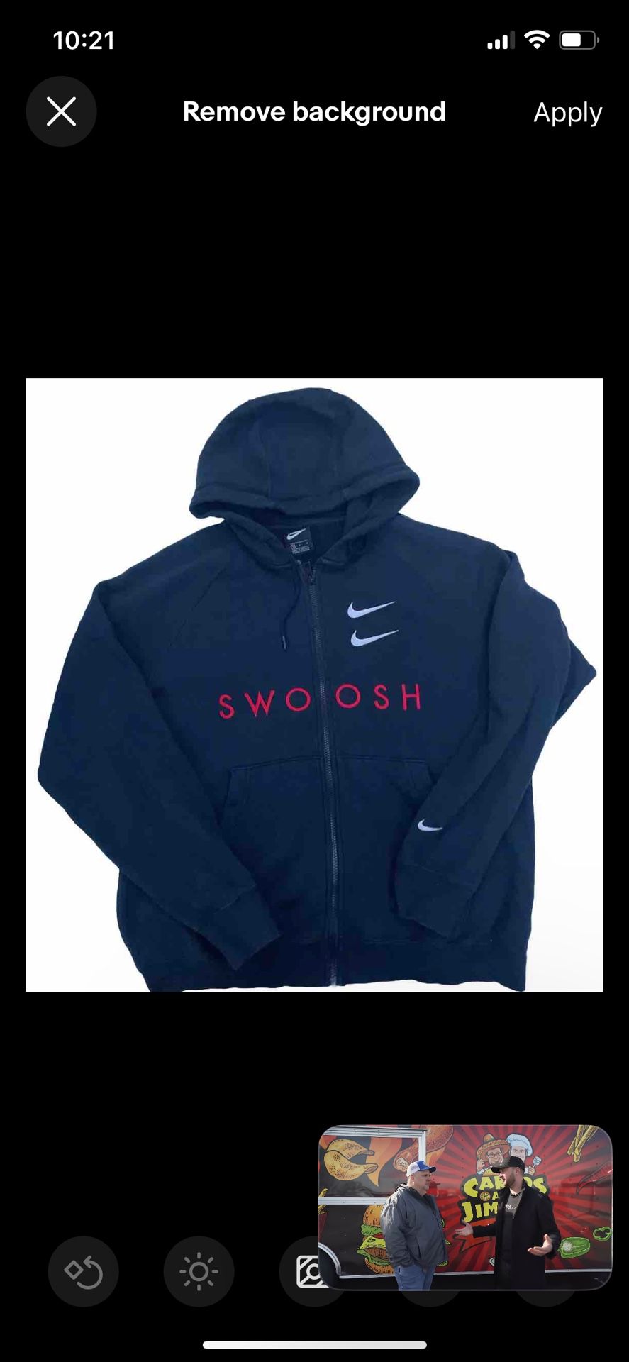 Nike Swoosh Black Hoodie 