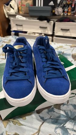 Puma Suede Blue Low-Top Sneakers