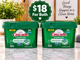 Cascade Complete ActionPacs Fresh Scent 38-Count (2-Pack)