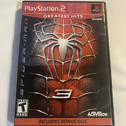 Spider-Man 3 PS2 Special Edition W/ Manual and Slipcover No Bonus Disc 