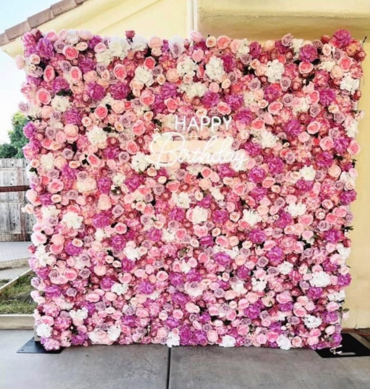 Flower Wall and Stand For Sale