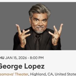 George Lopez - In Concert / Thursday 1/15/26 8:00pm