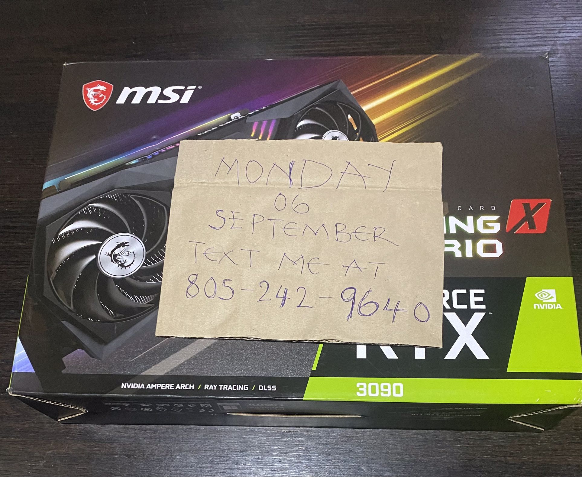 MSI GEFORCE RTX 3090 GAMING X TRIO 24GB GDDR6X GPU 🚚 FREE SHIPPING! 🚚