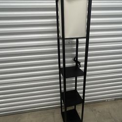 Shelf Floor Lamp Black 