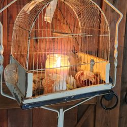 Vintage Bird Cage w/Stand