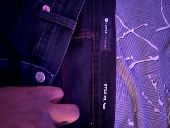 Purple jeans