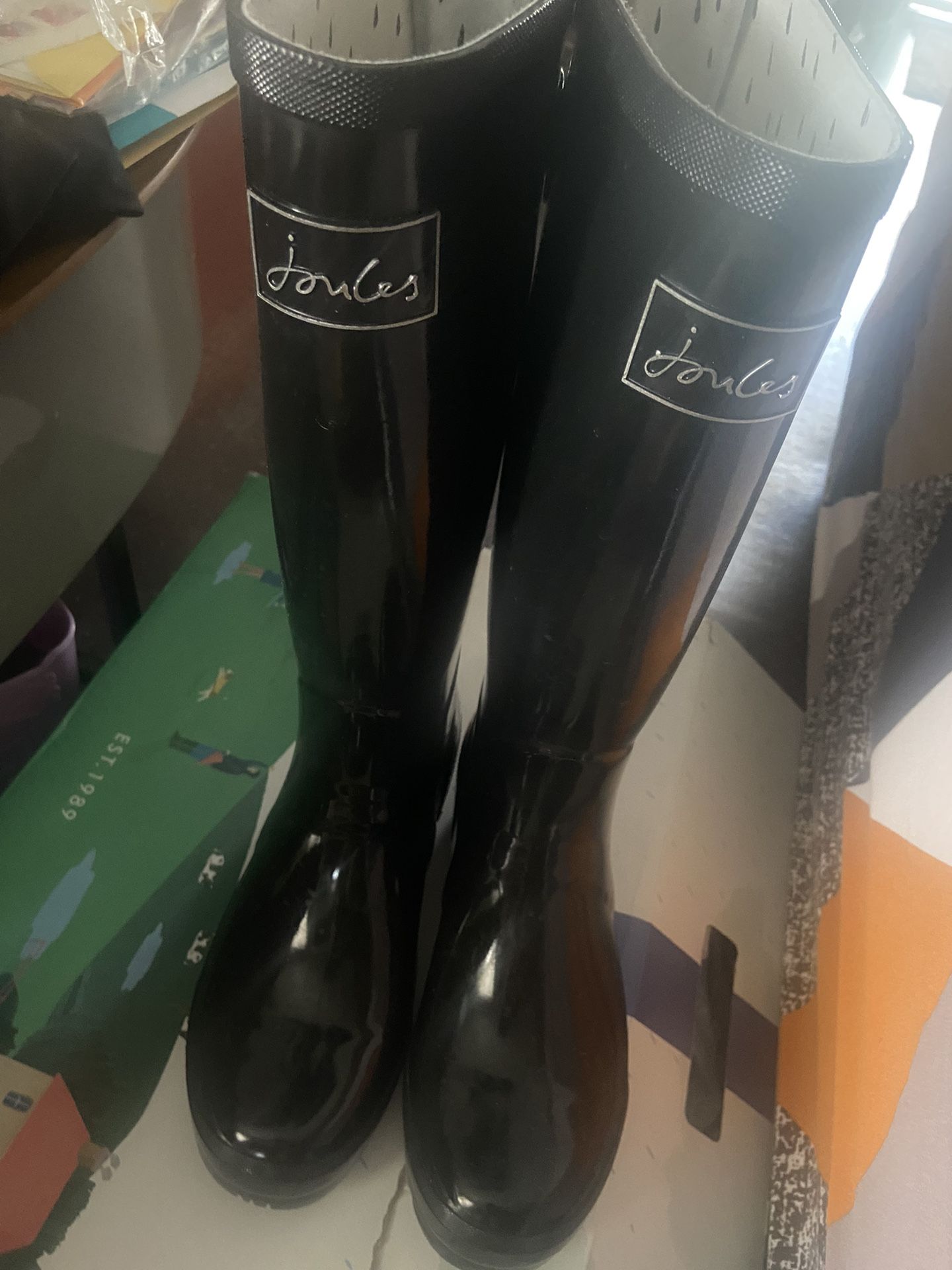 Black Rain Boots
