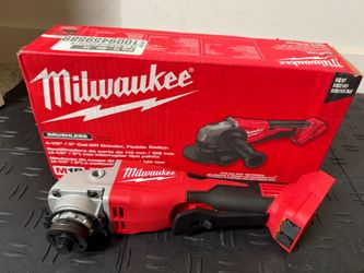 Milwaukee M18 18V Lithium-lon Brushless Cordless 4-1/2 in./5 in. Grinder w/ Paddle Switch (Tool-Only)