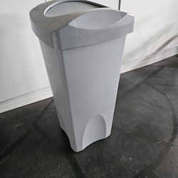 Grey Tall Kitchen Trash Can