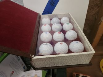 The Anthology of Golf A Selected Collection of "Pros" Golf Ball Box