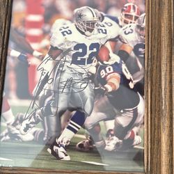 Emmit Smith autographed picture