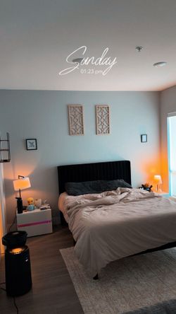 Move out Sale: Queen Bed Frame With Queen Mattress