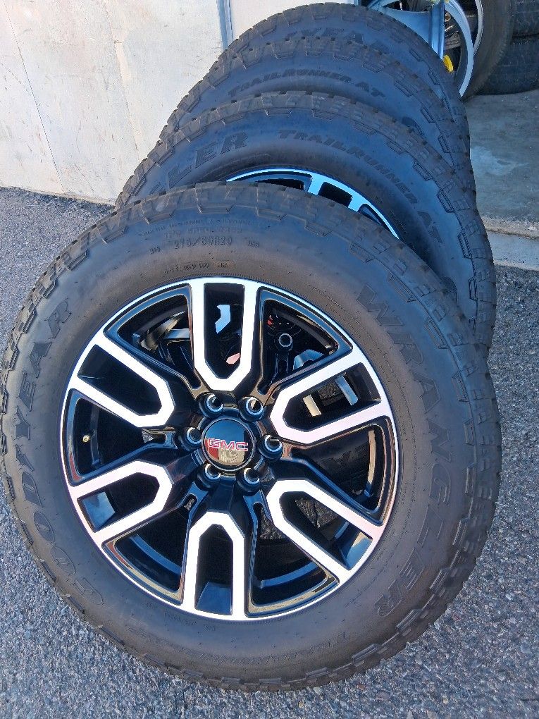 2026 NEW OEM ORIGINAL TAKEOFFS 20 INCH HAVE TPMS SENSORS TIRES GOODYEAR ALL-TERRAIN NEW 99.99 % $ 1599