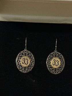 Disney Club 33 Sterling Silver Earrings Jewelry