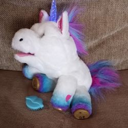 "Little Live Rainglow" rainbow unicorn plush electronic toy $10 FIRM