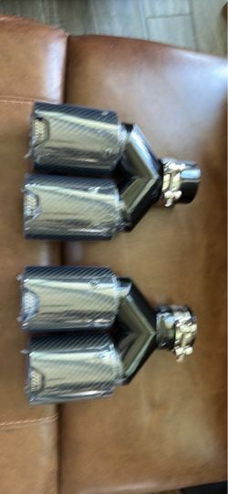 Dual Carbon Fiber Exhaust Tips Pair