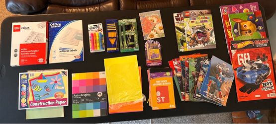 Art & Craft Supplies + Coloring Activity Books