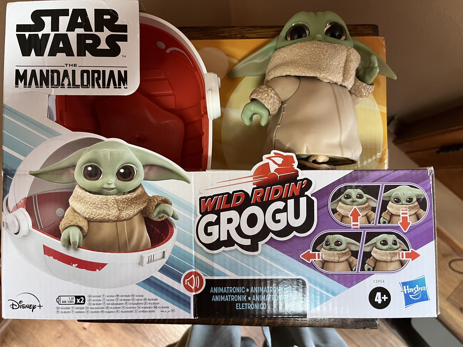 Star Wars , The Mandalorian, Wild Rodin’ Grogu Baby Today animatronic Toy