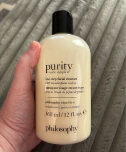 NEW PHILOSOPHY PURITY MADE SIMPLE ONE STEP FACIAL CLEANSER FULL SIZE $20!