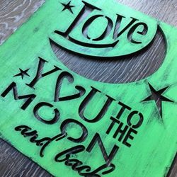 Handmade Baby Girl Fairy Enchanted Theme Wood Sign