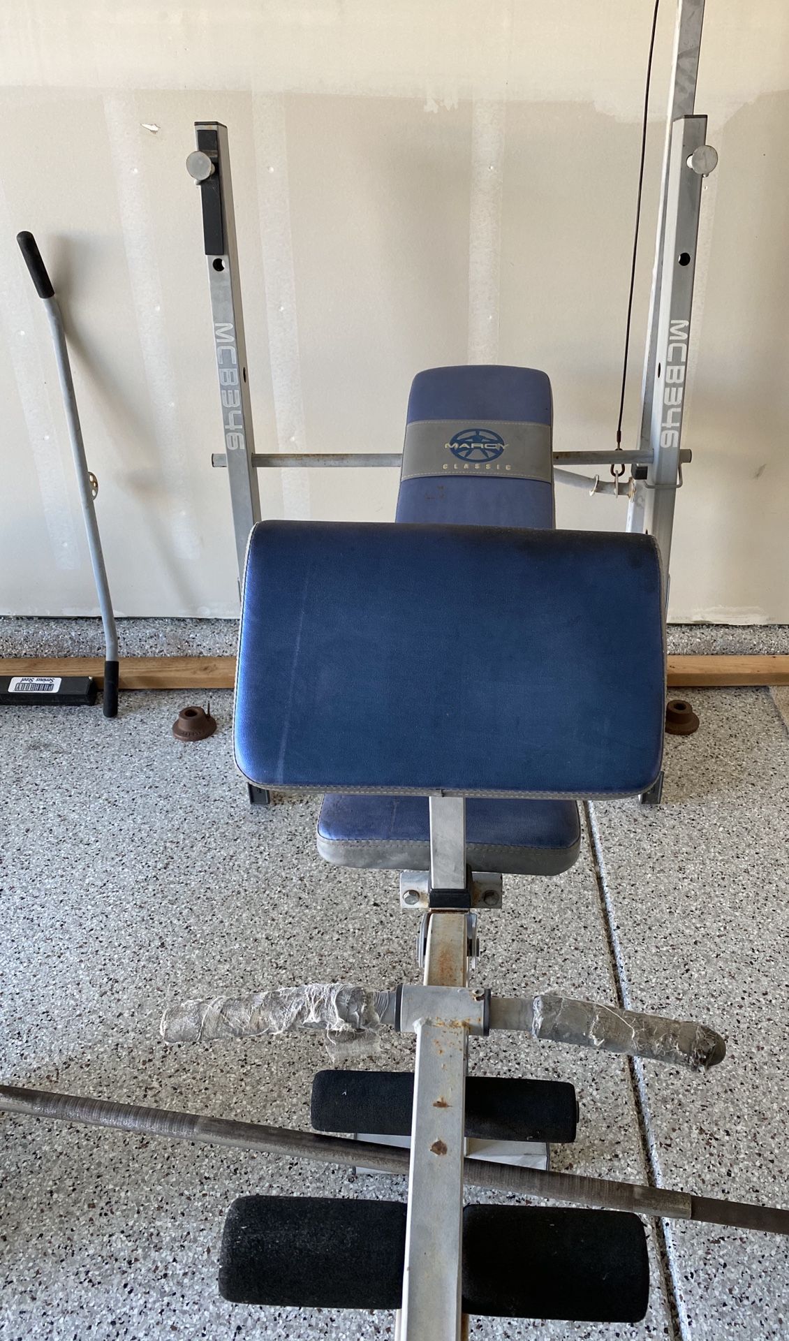 Marcy Adjustable Weight Bench Leg Extension Leg Curl and Lat Pulldown