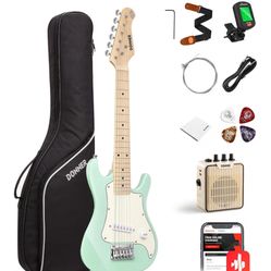 🎸 Kids Electric Guitar Starter Kit w/ Amp – Donner Mini ST – Like New