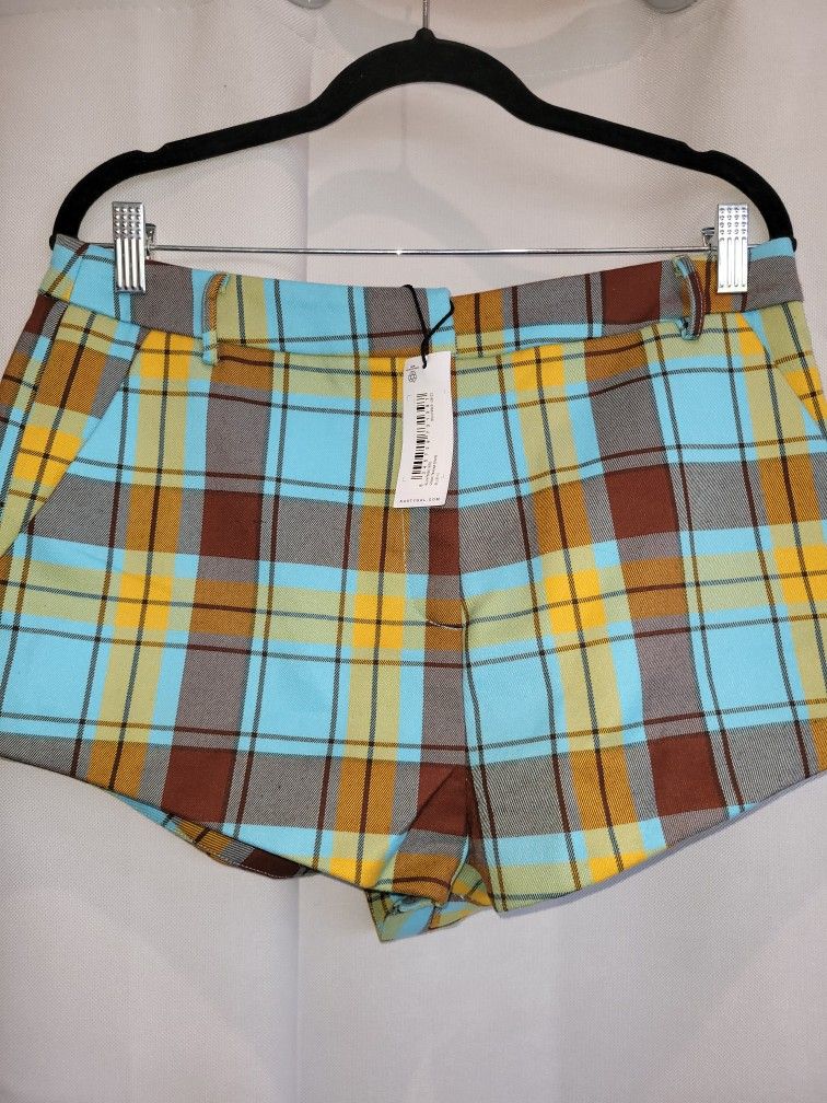 Nasty GAL plaid 'Clueless' Shorts, NWT Size 10