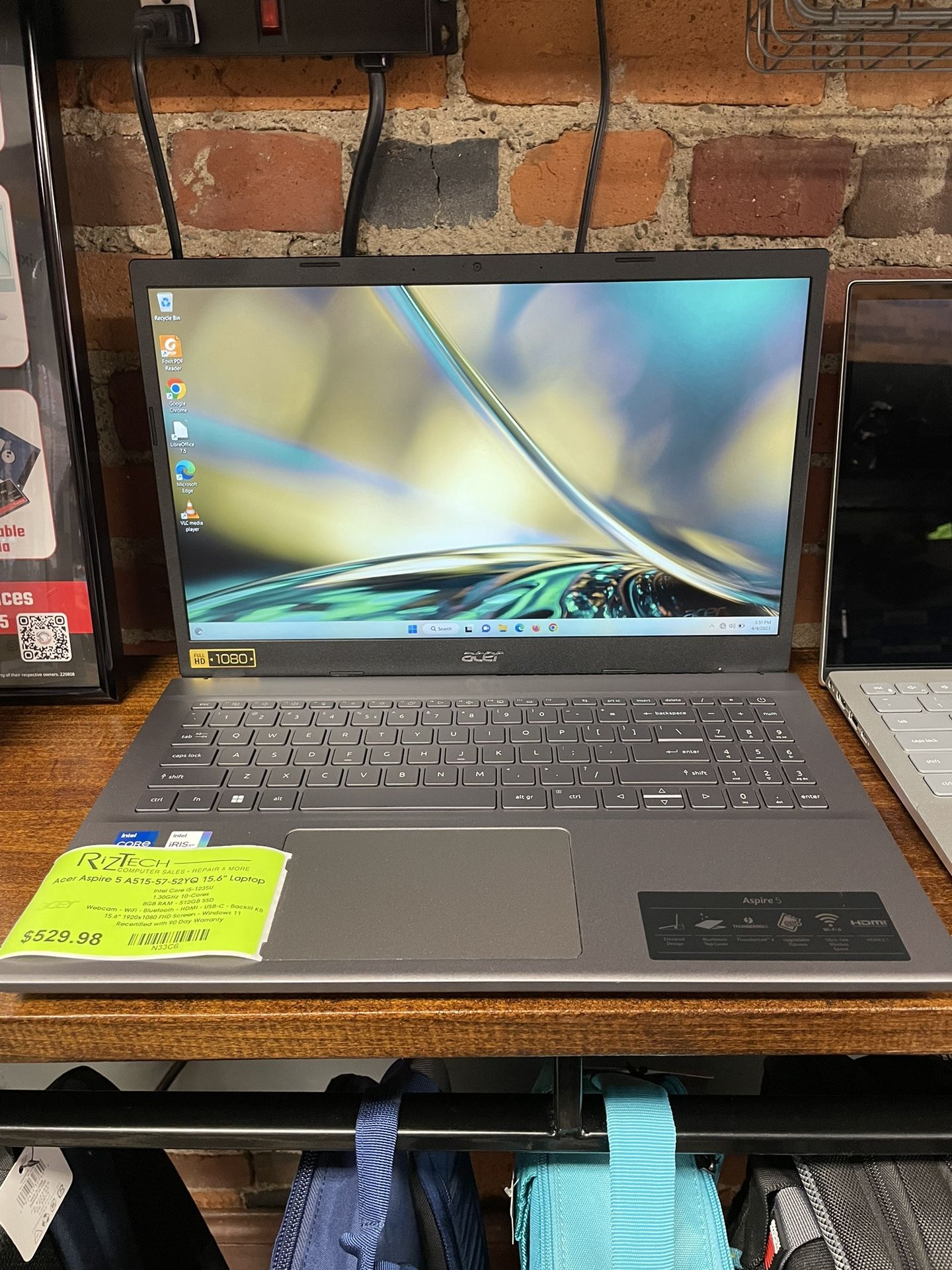 Acer Aspire 5 A515 Laptop Intel Core i5-1235U 1.30GHz 10-Cores 8GB RAM 512GB SSD W11 15.6” Full HD