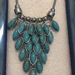 Turquoise Silver Necklace