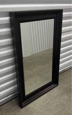 NEW IKEA HEMNES BLACK BROWN HANGING MIRROR 24 INCHES X 36 INCHES IN NEW CONDITION