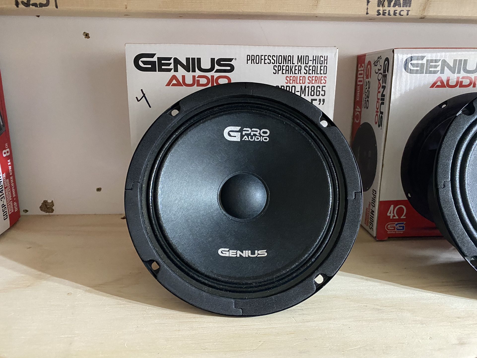 New 6.5" Genius Audio Sealed Back High Frequency Midrange Speaker $30 Each 