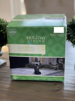 COLLECTOR'S NEW IN BOX Camo Santa with Binoculars Yard Inflatable