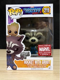 Funko Pop! Vinyl: Guardians of the Galaxy Vol. 2 - Rocket With Groot #211