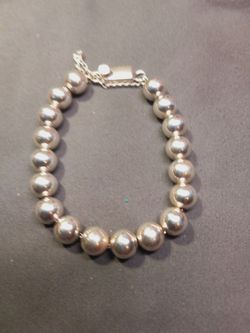 St.Silver Silpada 7.5" Beaded Bracelet
