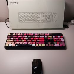 2 New colored Wirekess mouse and keyboard New.
Only 10 dollars each. 
Incredible deal. 