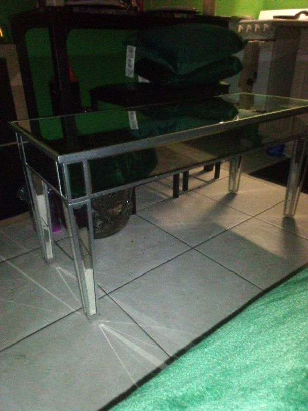 Glass Mirror Table 
