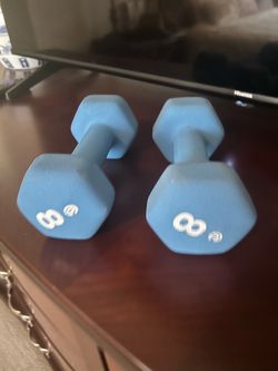 Set of 8lbs dumbells
