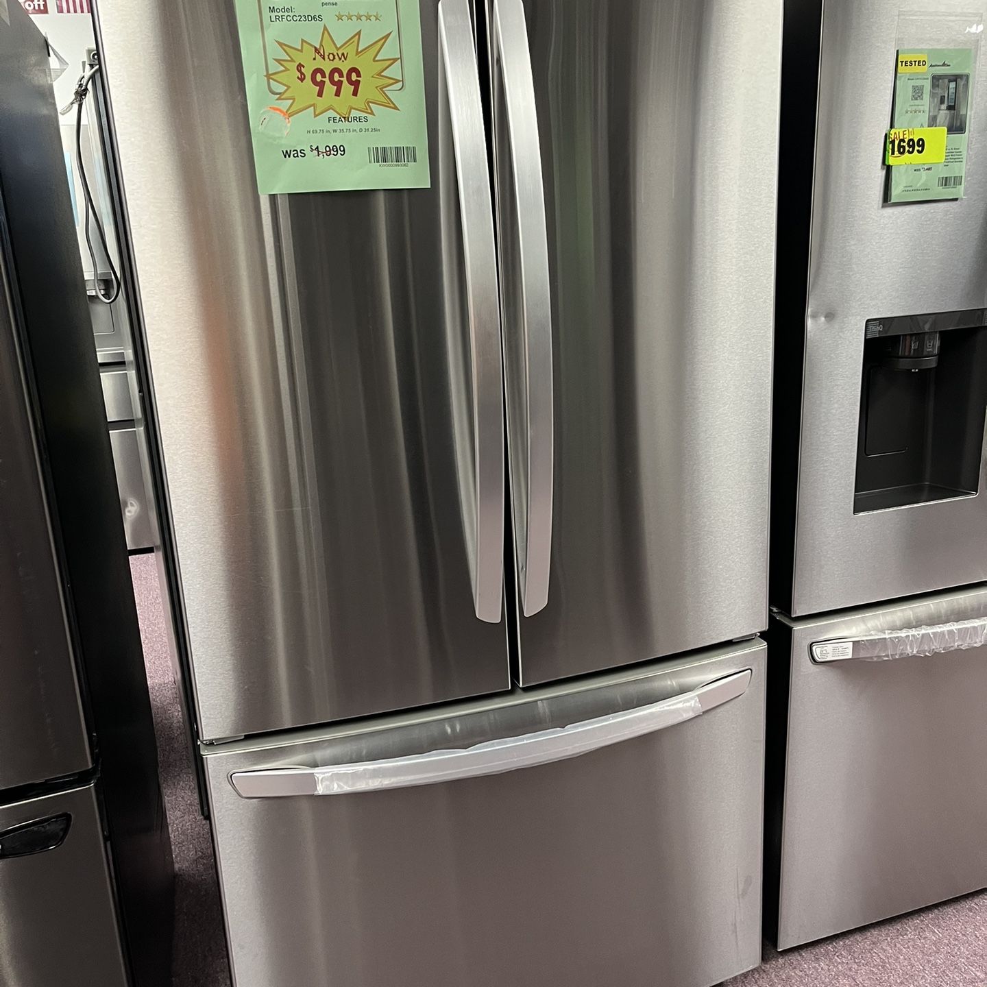 Refrigerator-LG Open Box Refrigerator With 1 Year Warranty 